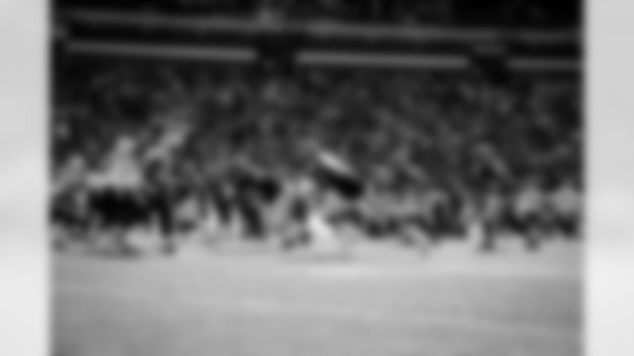 The defense during a NFL football game between the New England Patriots and Cleveland Browns on on October 16, 2022 at FirstEnergy Stadium.