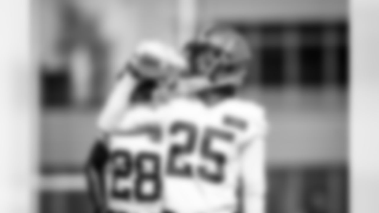 Cornerback Kahlef Hailassie (25) during practice at CrossCountry Mortgage Campus on September 22, 2023.