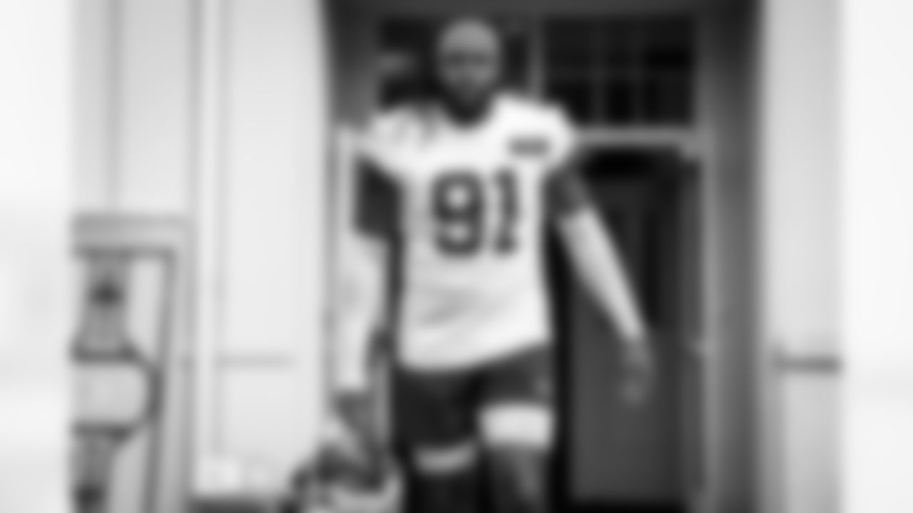 Defensive end Alex Wright (91) during Day One of Training Camp at The Greenbrier on July 24, 2023.