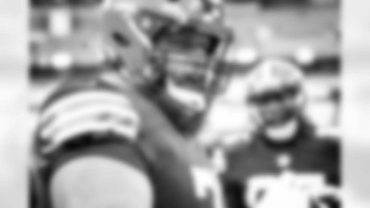 Offensive guard Joel Bitonio (75) before a NFL football game between the Las Vegas Raiders and Cleveland Browns on November 1, 2020 at FirstEnergy Stadium. The Browns lost 16-6.
