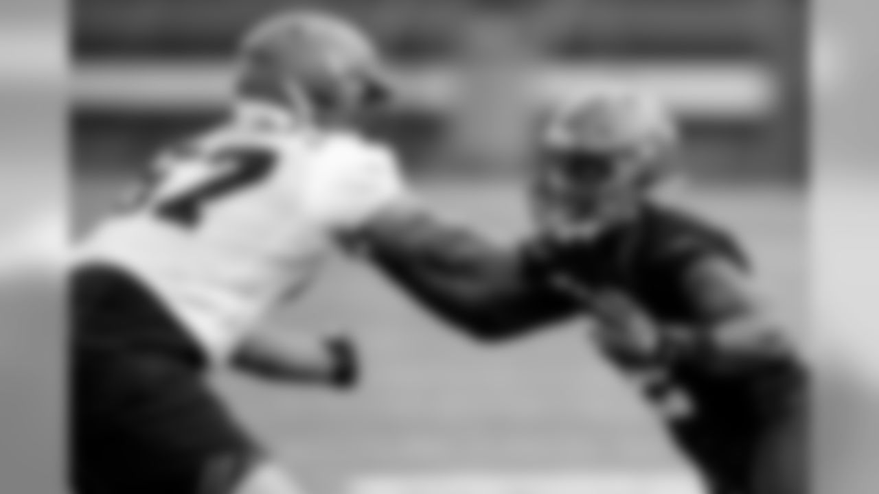 Defensive end Jarrell Owens (62) during the ninth practice of OTAs on May 30, 2019.