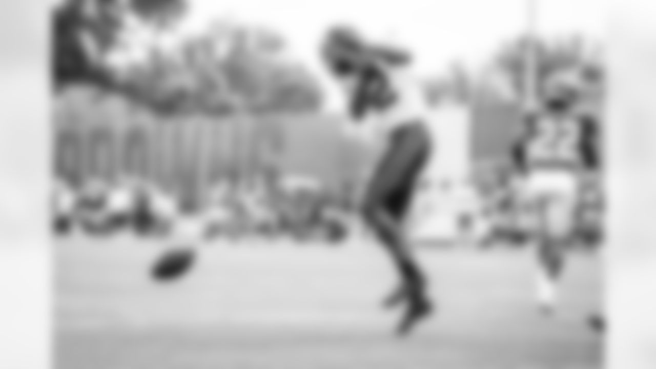 Wide receiver Rashard Higgins (82) during the first day of joint practices with the New York Giants on August 19, 2021.