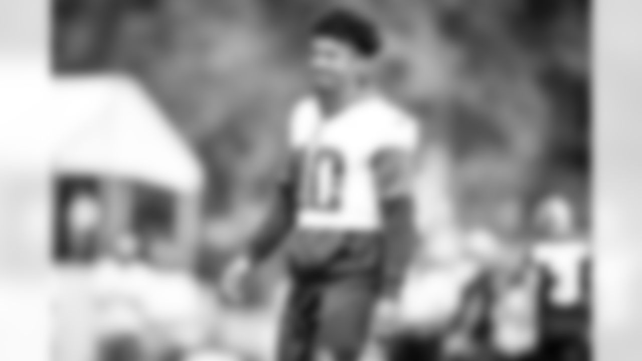Wide receiver Anthony Schwartz (10) during the eleventh day of training camp on August 10, 2021.
