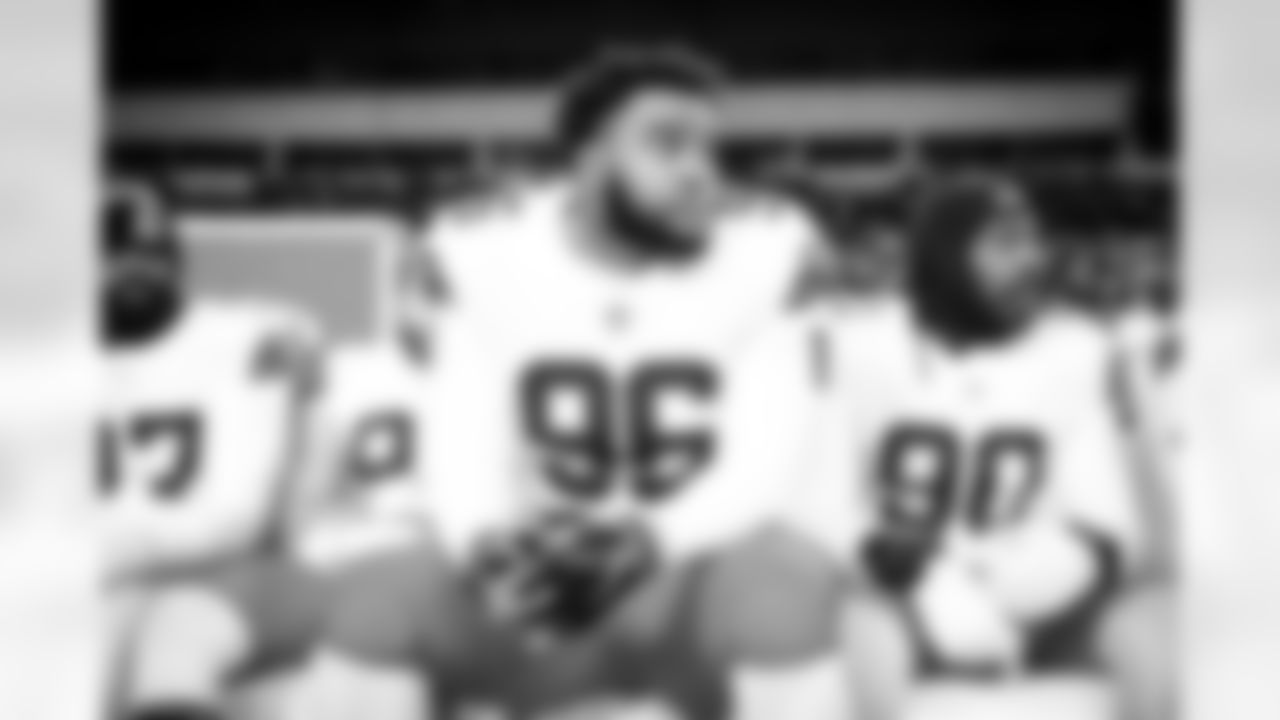 Defensive tackle Jordan Elliott (96) before a NFL football game between the Cleveland Browns and Pittsburgh Steelers on Monday Night Football on January 3, 2022 at Heinz Field. The Browns lost 14-26.