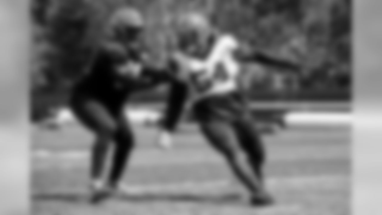 Defensive end Olivier Vernon (54) during practice on September 4, 2019