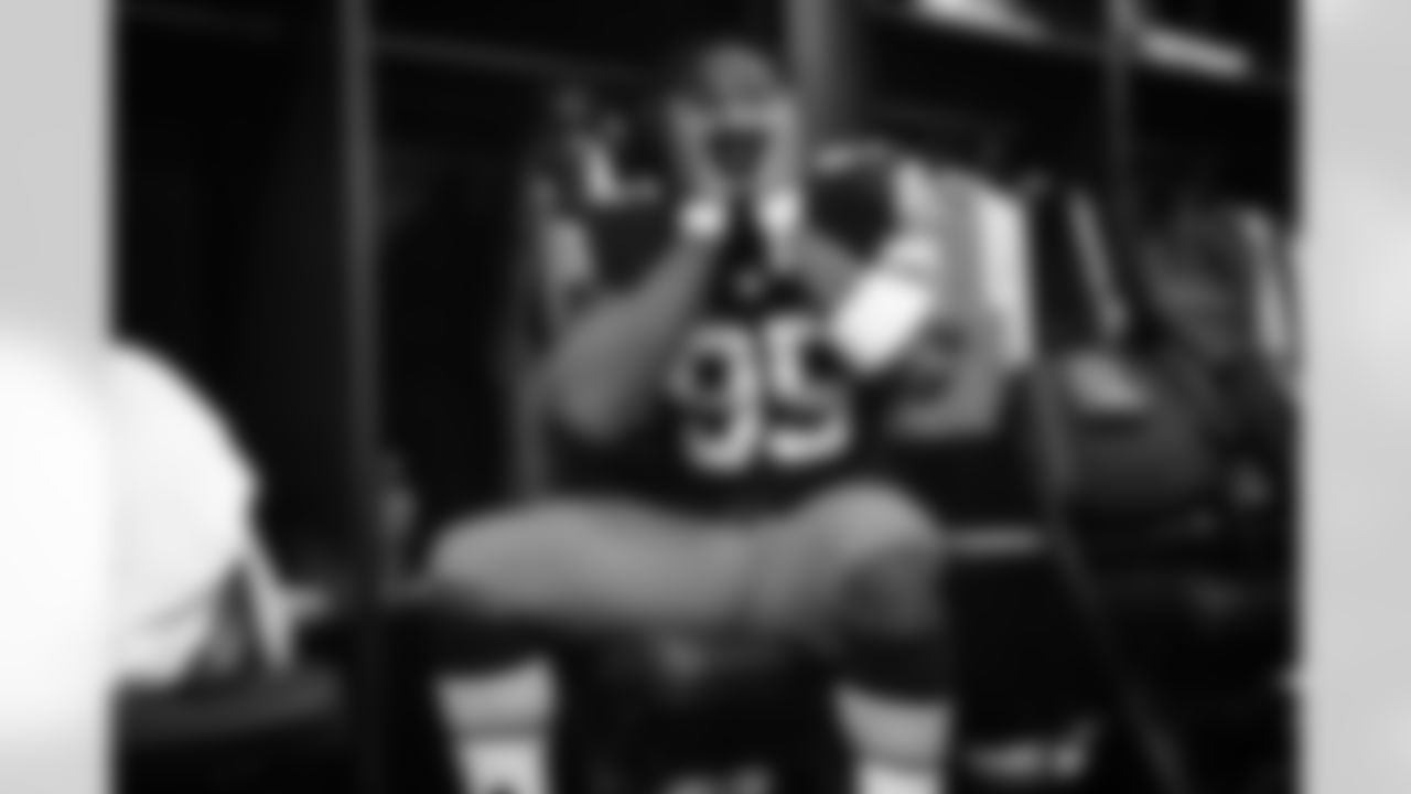 Defensive end Myles Garrett (95) after a NFL football game between the Cincinnati Bengals and Cleveland Browns on Monday Night Football on October 31, 2022 at FirstEnergy Stadium. The Browns won 13-32.