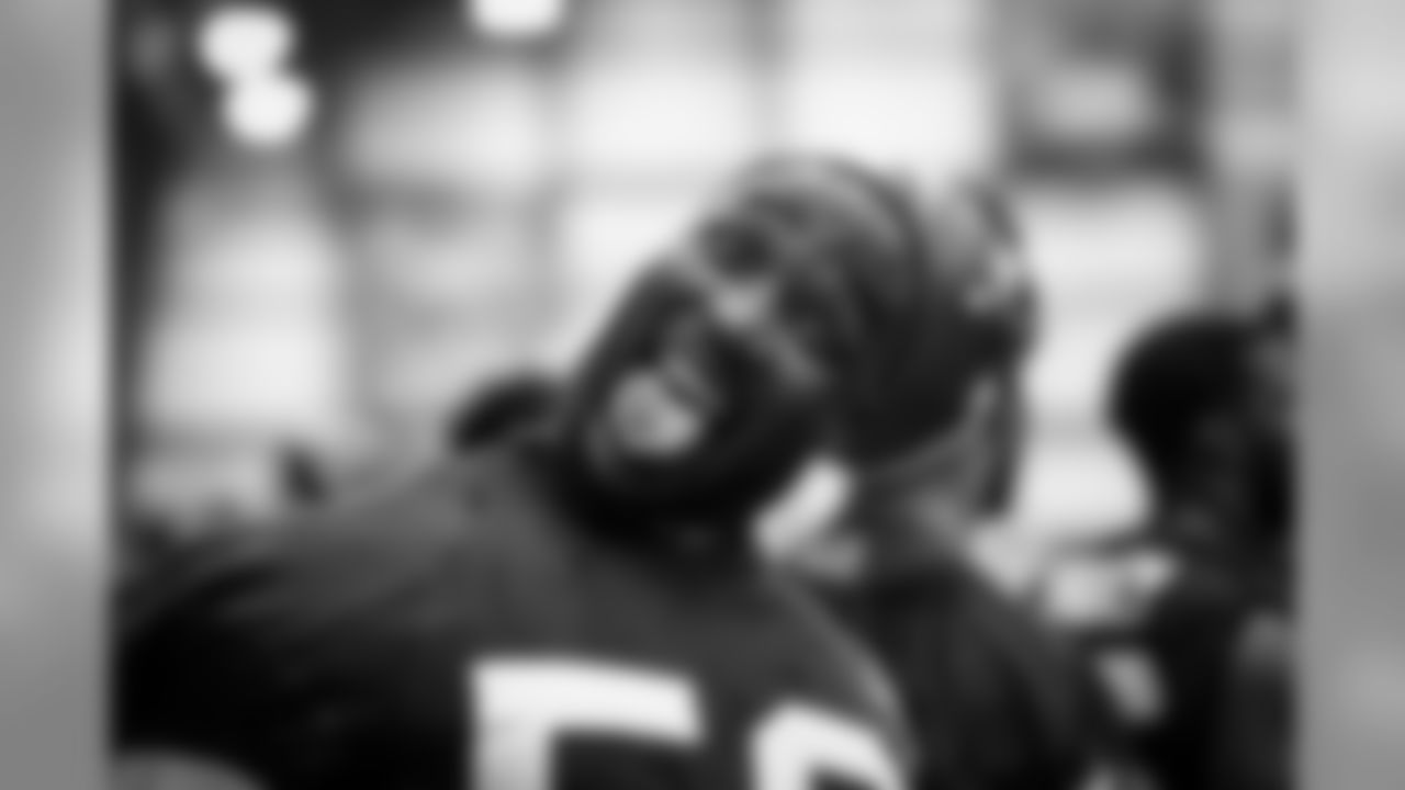 Defensive end Chris Smith (50) during the second day of minicamp on June 5, 2019.