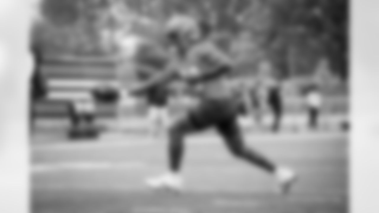 Quarterback Dorian Thompson-Robinson (17) during practice on the first day of Rookie Minicamp at CrossCountry Mortgage Campus on May 12, 2023.