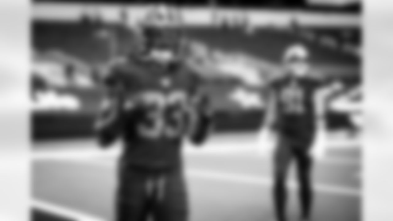 Safety Ronnie Harrison (33) before a NFL football game between the Cleveland Browns and Dallas Cowboys on October 4, 2020 at AT&T Stadium. The Browns won 49 - 38.