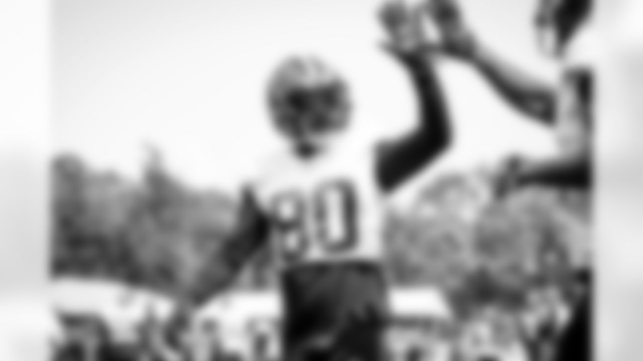 Wide receiver Jarvis Landry (80) during the sixth day of training camp on August 3, 2021.