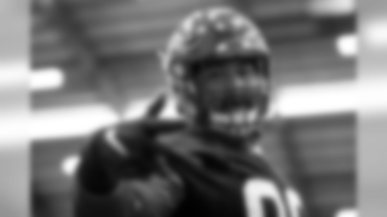 Defensive tackle Daniel Ekuale (96) during the sixth practice of OTAs on May 23, 2019.