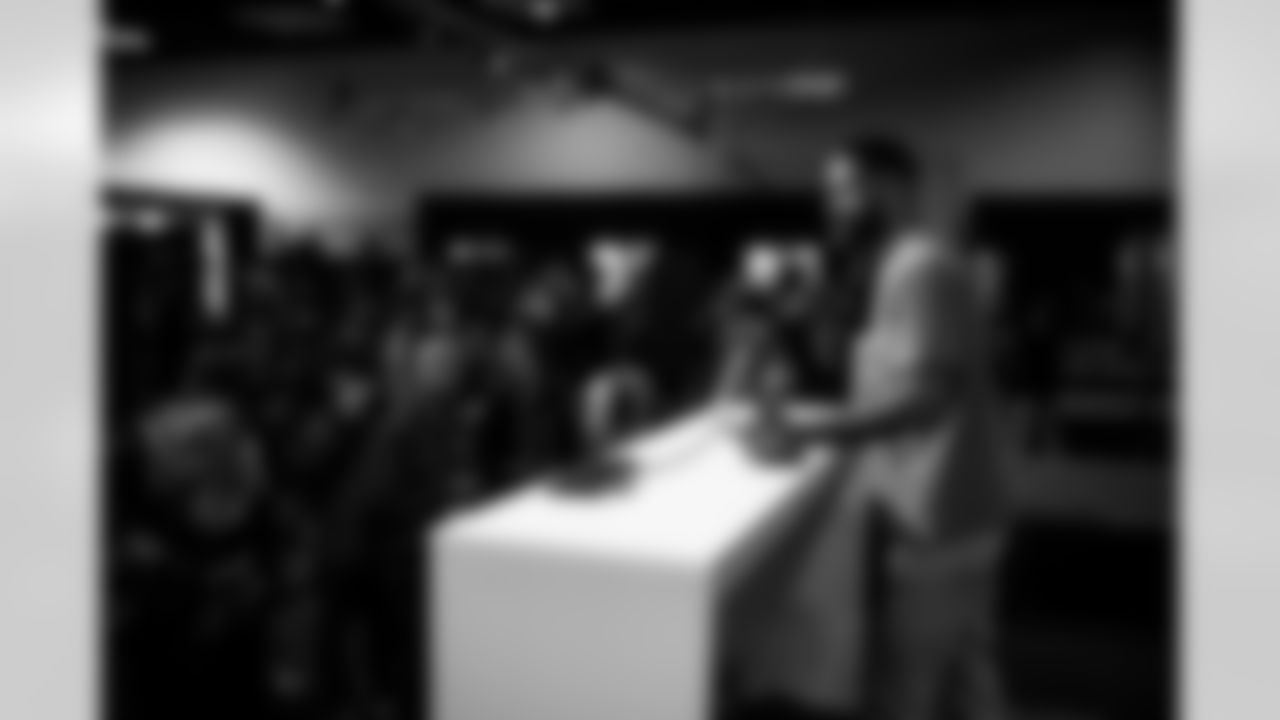General Manager Andrew Berry speaks to the media during his press conference at the 2023 NFL Combine in Indianapolis, Indiana on February 28, 2023.