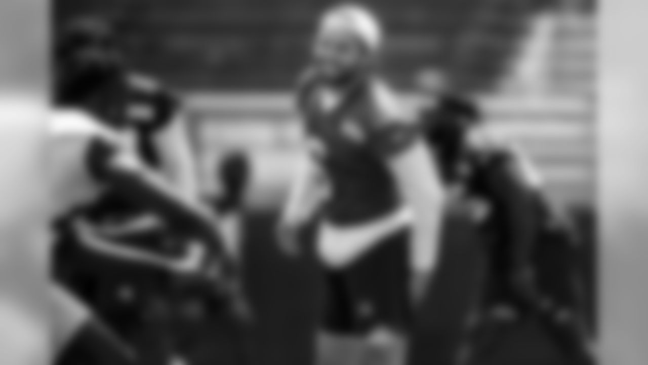 Quarterback Baker Mayfield (6) during a conditioning test on July 24, 2019.