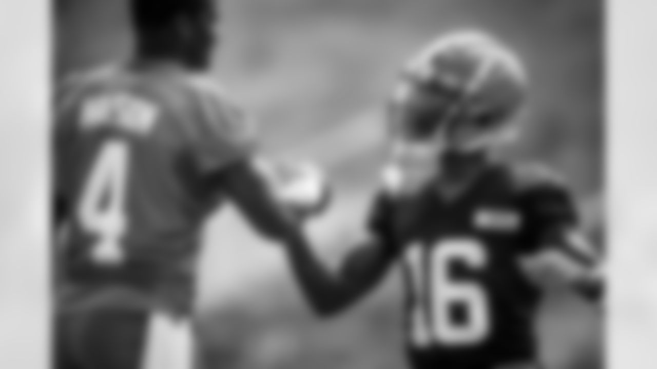 Wide receiver Jaelon Darden (16) during Day 3 of Training Camp at The Greenbrier on July 27, 2023.
