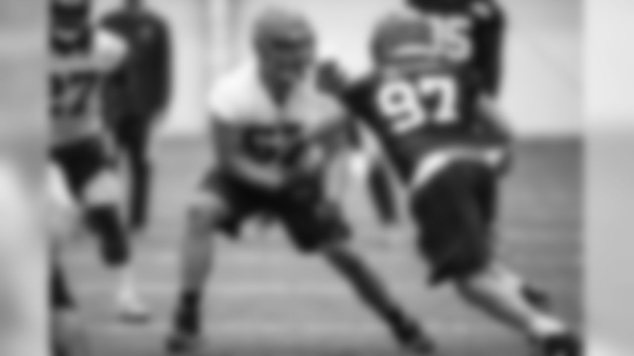 Offensive tackle Brian Fineanganofo (67) during the second day of minicamp on June 5, 2019.