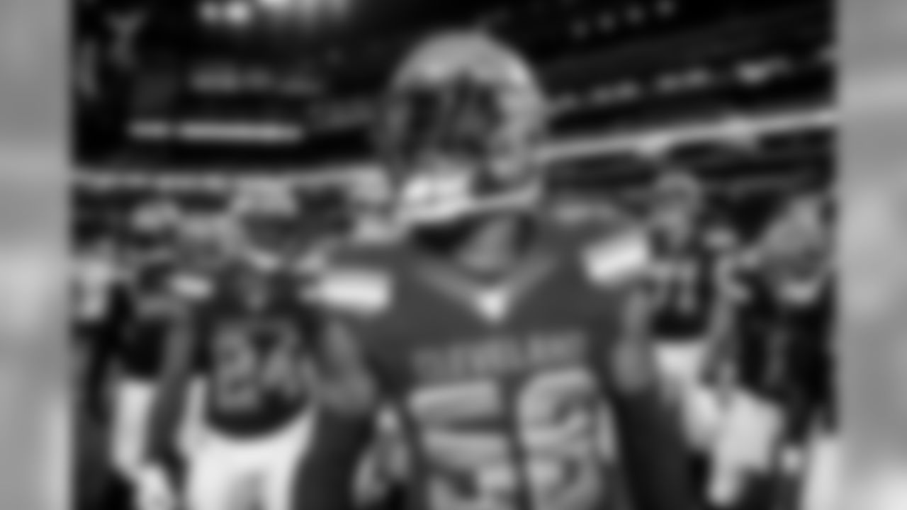 Linebacker Christian Kirksey (58) before the Browns vs. Colts preseason game.