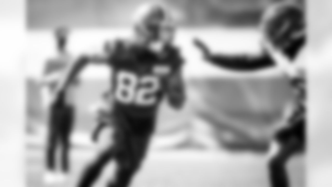 Wide receiver Rashard Higgins (82) during practice on September 21, 2020