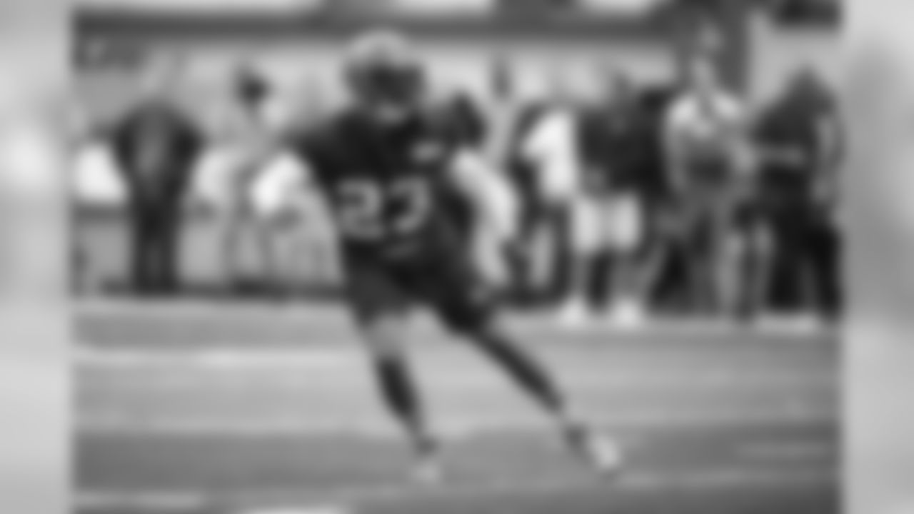 Safety Damarious Randall (23) during the last day of minicamp on June 6, 2019.