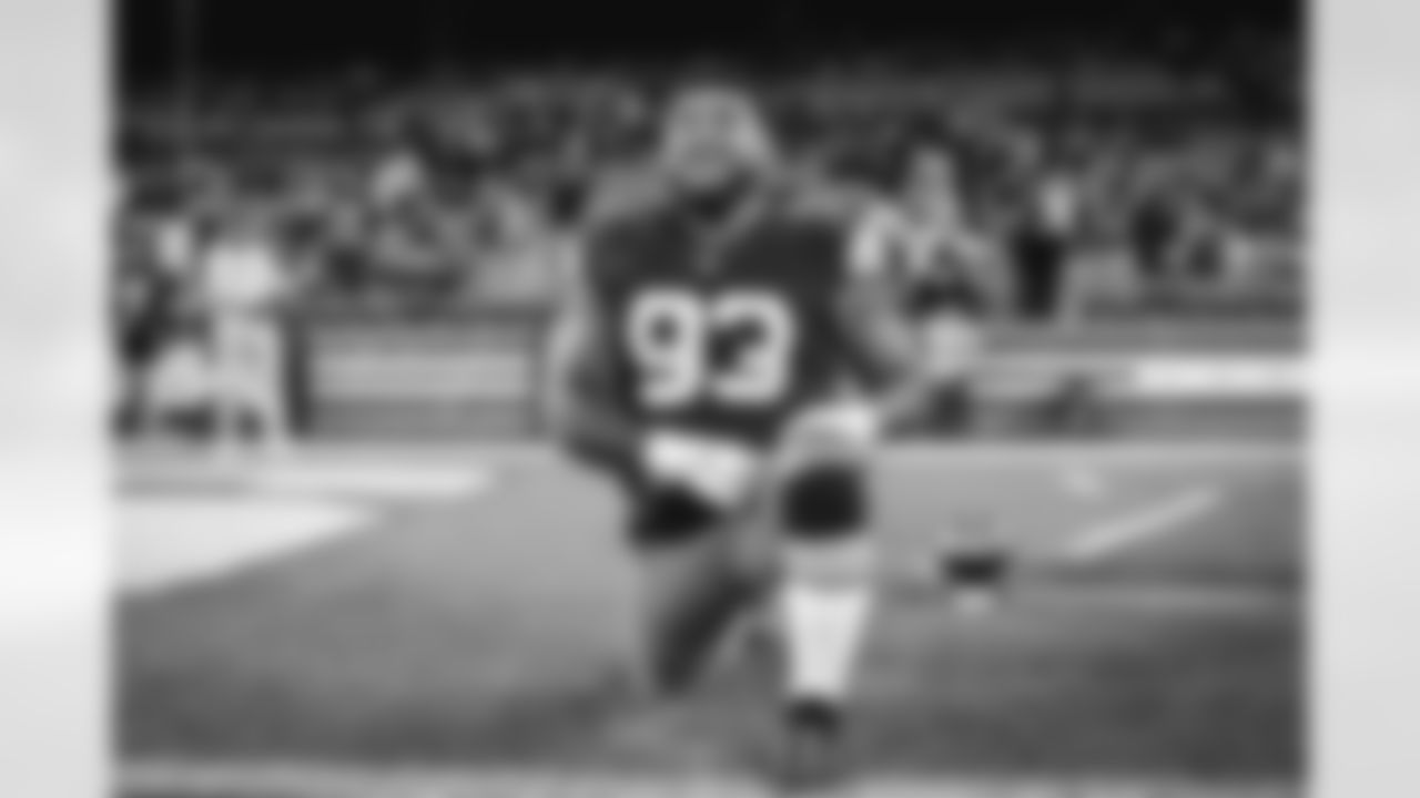 Defensive tackle Tommy Togiai (93) before a NFL football game between the Pittsburgh Steelers and Cleveland Browns on September 22, 2022 at FirstEnergy Stadium.