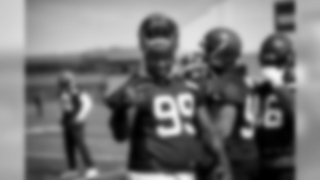 Defensive tackle Devaroe Lawrence (99) during the third practice of OTAs on May 16, 2019