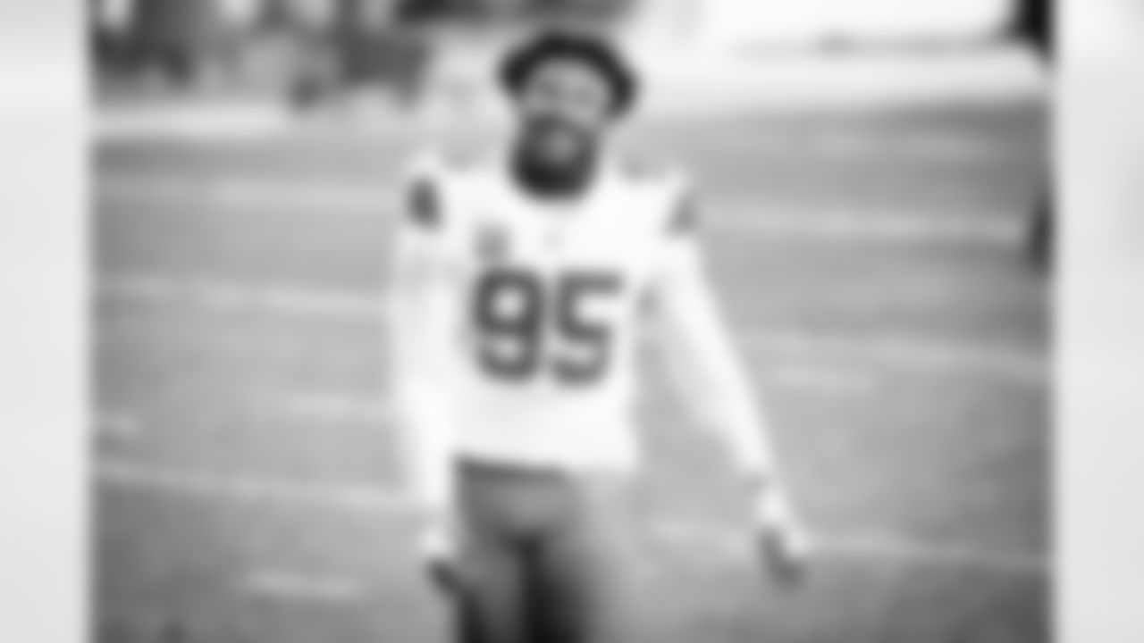 Defensive end Myles Garrett (95) after a NFL wild-card playoff football game between the Cleveland Browns and Pittsburgh Steelers on January 10, 2021 at Heinz Field. The Browns won 48-37.