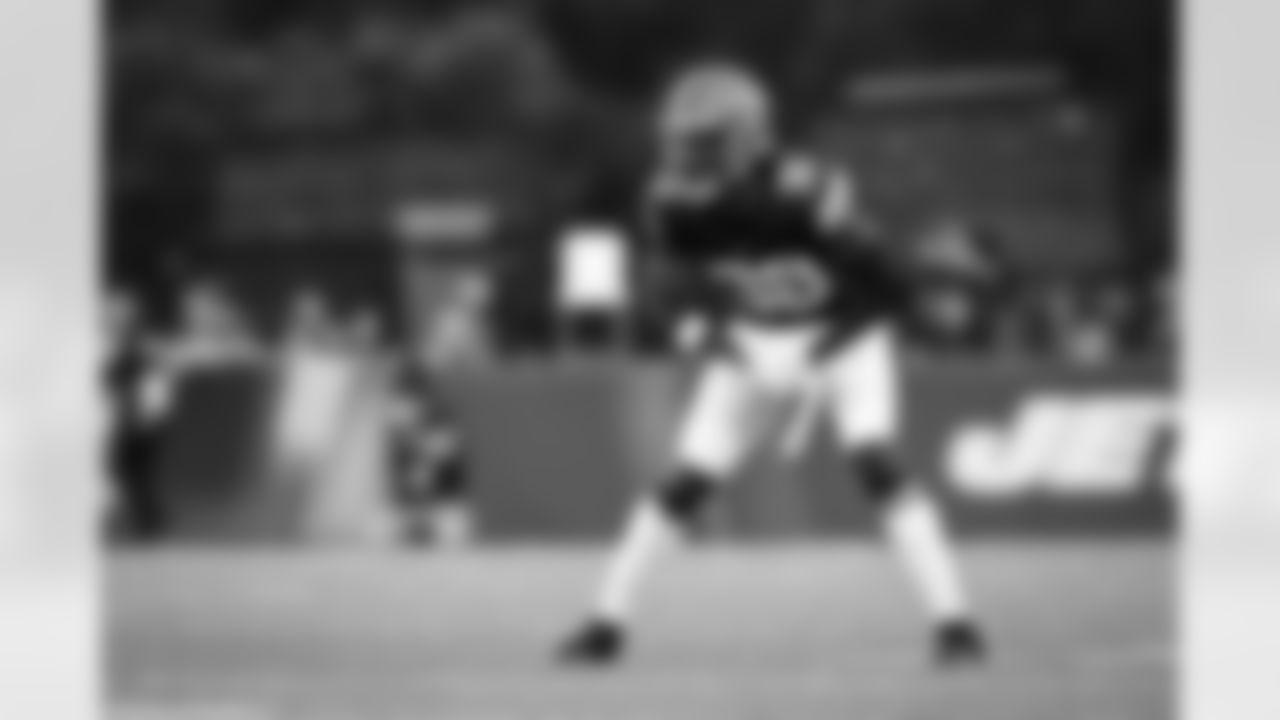 Cornerback A.J. Green III (38) during the Hall of Fame Game between the New York Jets and Cleveland Browns on August 3, 2023 at Tom Benson Hall of Fame Stadium.