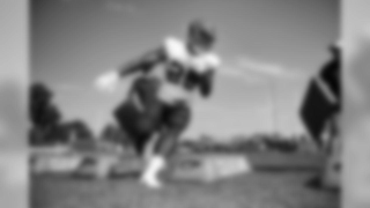 Running Back Dontrell Hilliard (25) during the fourth day of training camp on July 28, 2019.