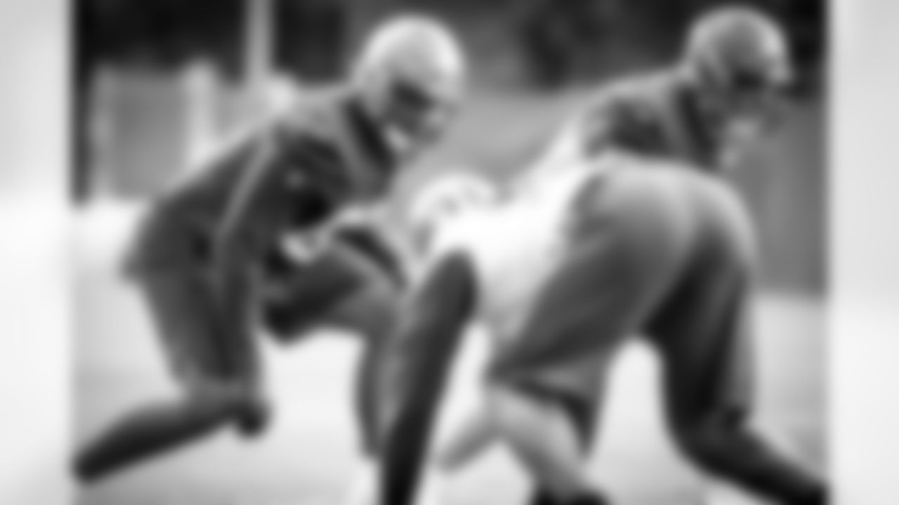 Offensive tackle Greg Senat (67) during practice on October 1, 2020