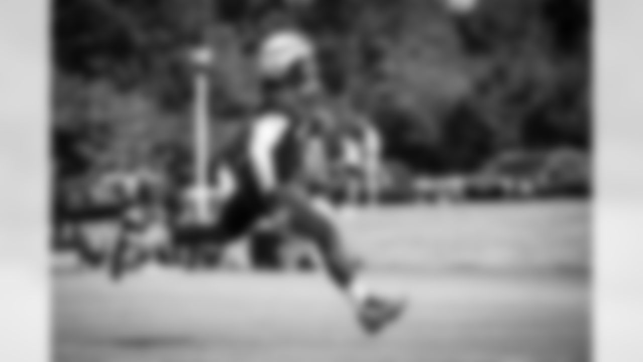 Tight end David Njoku (85) during Day 4 of Training Camp at The Greenbrier on July 28, 2023.
