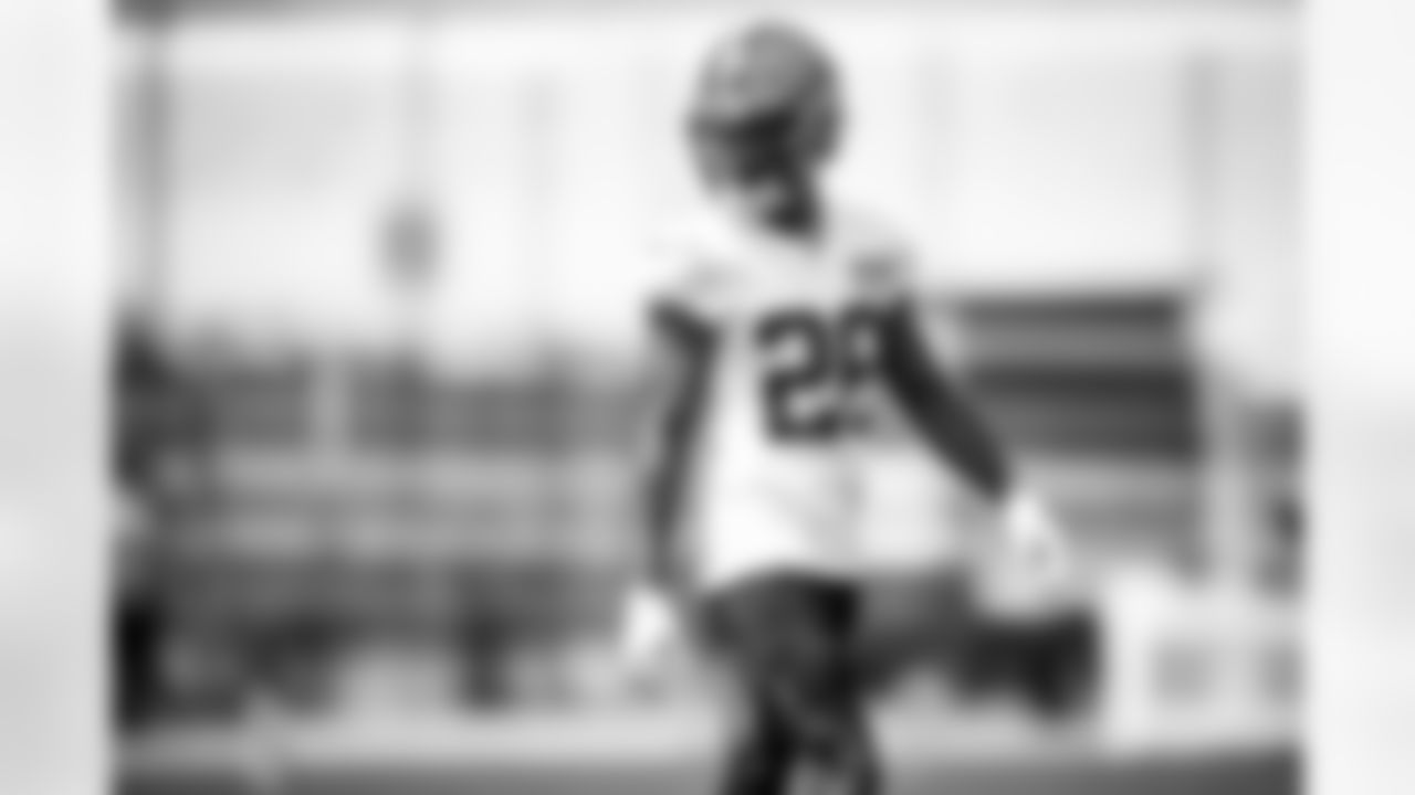 Cornerback Greedy Williams (26) during the third day of training camp at CrossCountry Mortgage Campus on July 29, 2022.