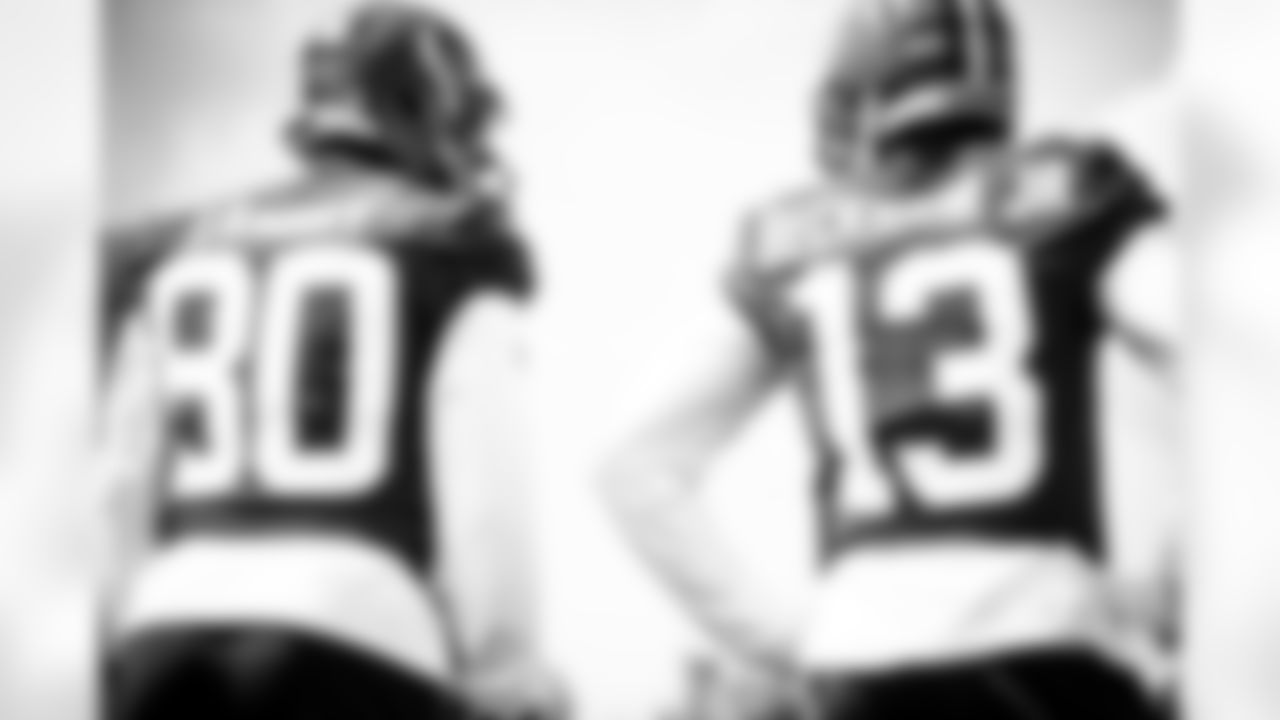 Wide receiver Jarvis Landry (80) and Wide receiver Odell Beckham Jr. (13) during practice on August 14, 2020