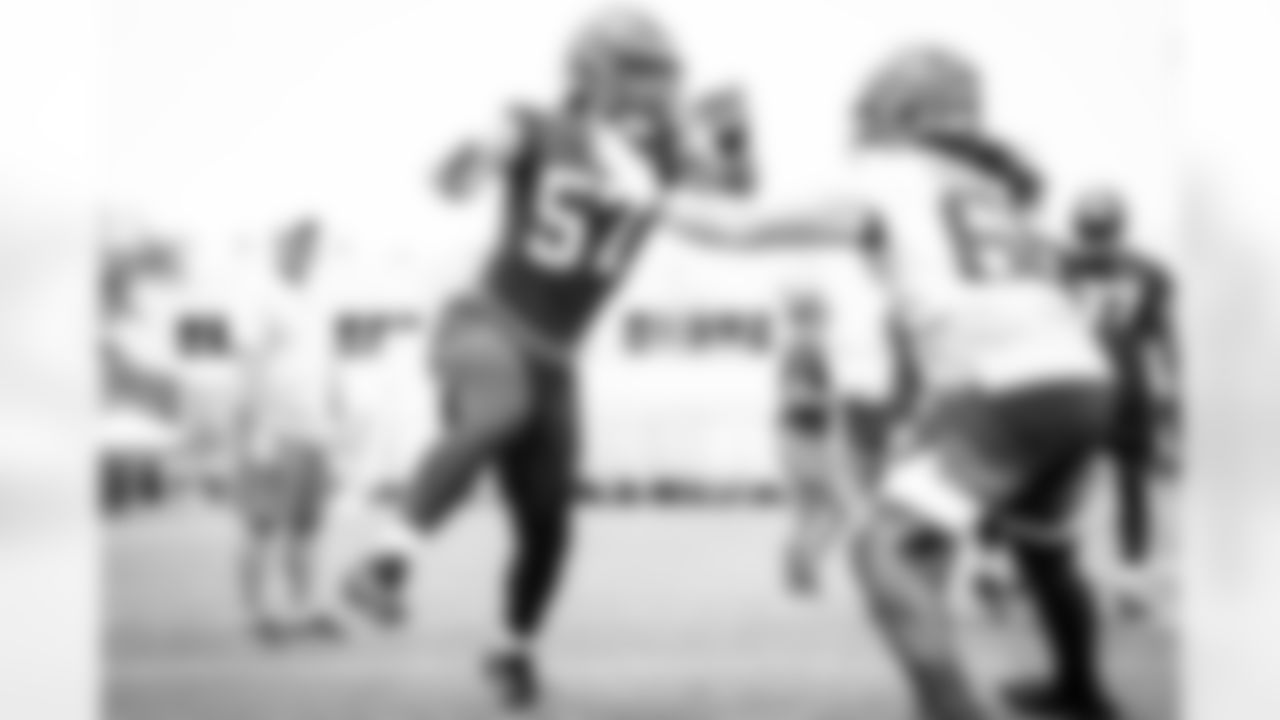 Defensive end Romeo McKnight (57) during the fourteenth day of training camp on August 17, 2021.