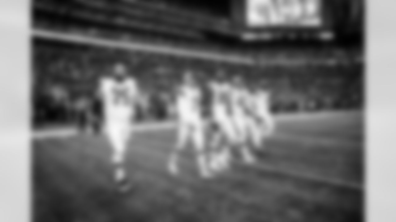 Offensive guard Joel Bitonio (75) before a NFL football game between the Cleveland Browns and Indianapolis Colts on October 22, 2023 at Lucas Oil Stadium. The Browns won 39-38.