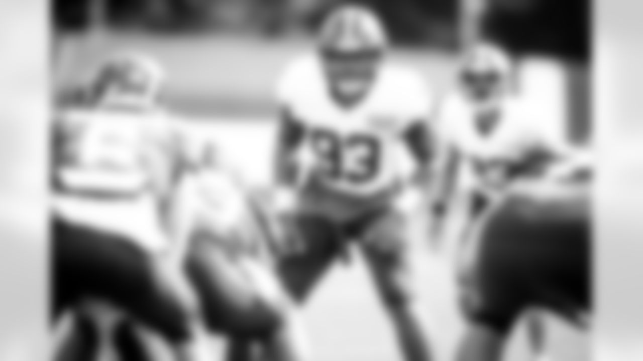Linebacker B.J. Goodson (93) during practice on September 1, 2020