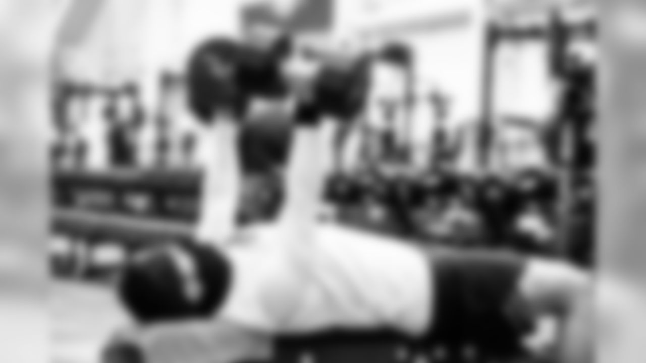 Quarterback Baker Mayfield (6) during workouts on July 30, 2020