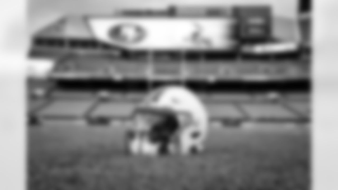 The stadium before a NFL football game between the San Francisco 49ers and Cleveland Browns on October 15, 2023 at Cleveland Browns Stadium.