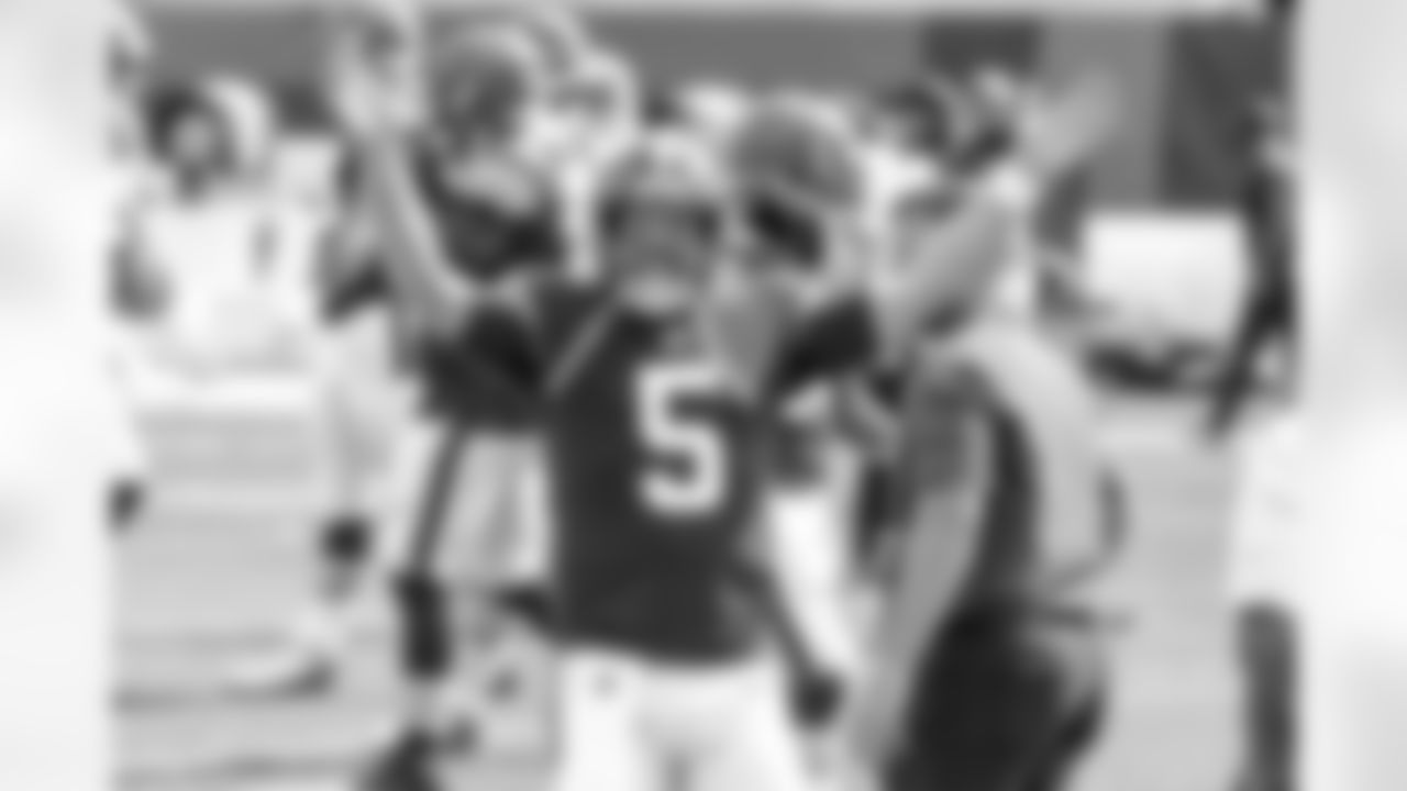 Quarterback Case Keenum (5) during a NFL football game between the Washington Football Team and Cleveland Browns on September 27, 2020 at FirstEnergy Stadium. The Browns won 34-20.