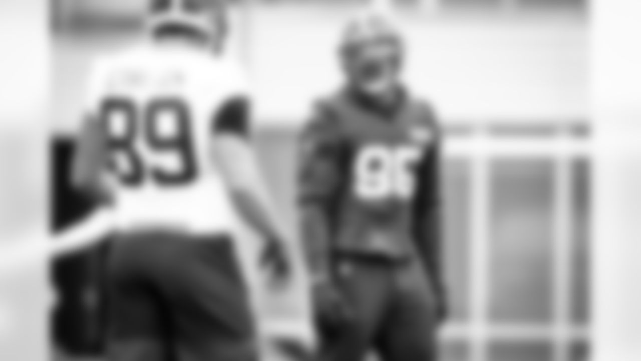 Defensive end Myles Garrett (95) during practice on October 14, 2020