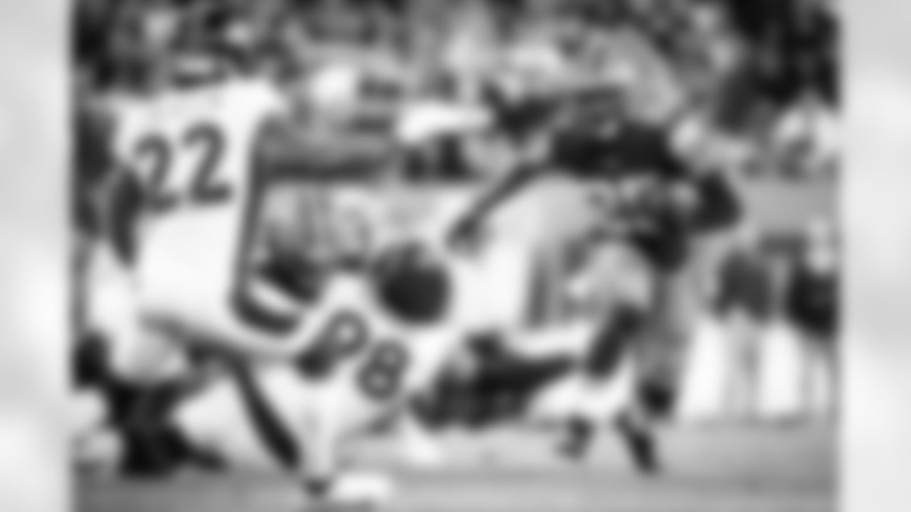 Running back Demetric Felton (25) during a NFL football game between the Denver Broncos and Cleveland Browns on Thursday Night Football on October 21, 2021 at FirstEnergy Stadium. The Browns won 17-14.