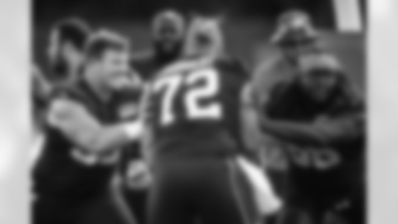 Center Ethan Pocic (55) and Offensive tackle James Hudson III (66) during the fourteenth day of training camp at CrossCountry Mortgage Campus on August 16, 2022.