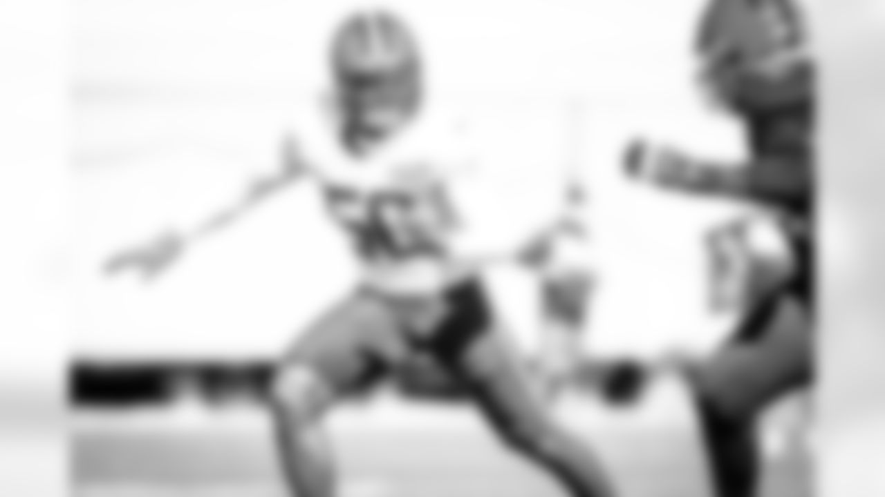 Linebacker Jacob Phillips (50) during practice on October 7, 2020