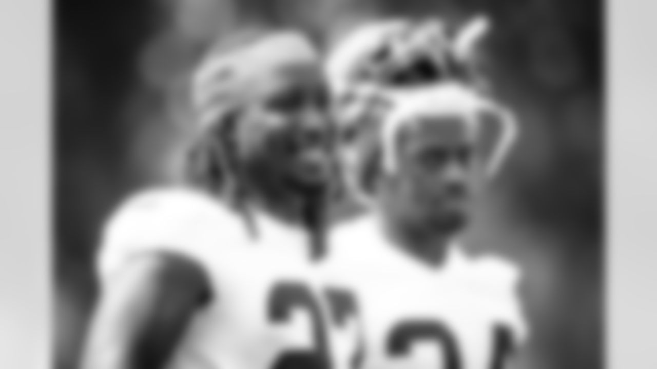 Running Back Kareem Hunt (27) during the first day of training camp on July 28, 2021.