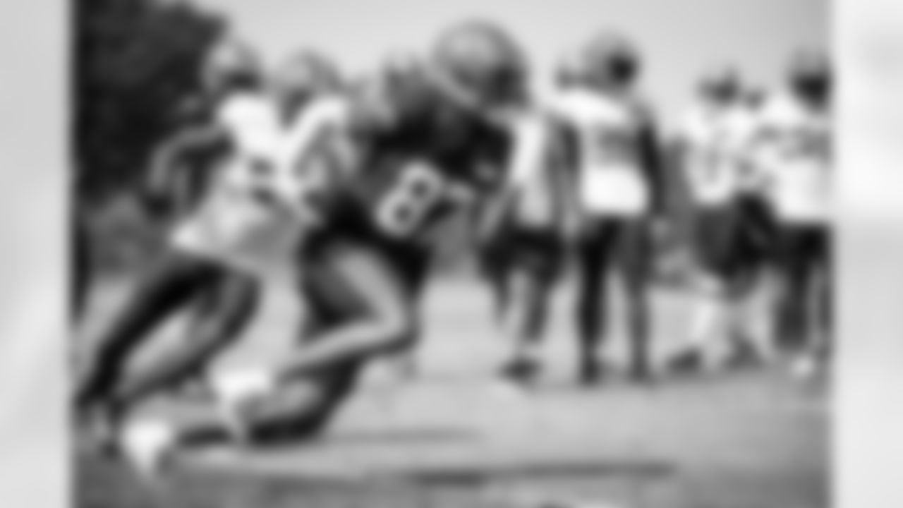 Wide receiver Daylen Baldwin (87) during Day 4 of Training Camp at The Greenbrier on July 28, 2023.
