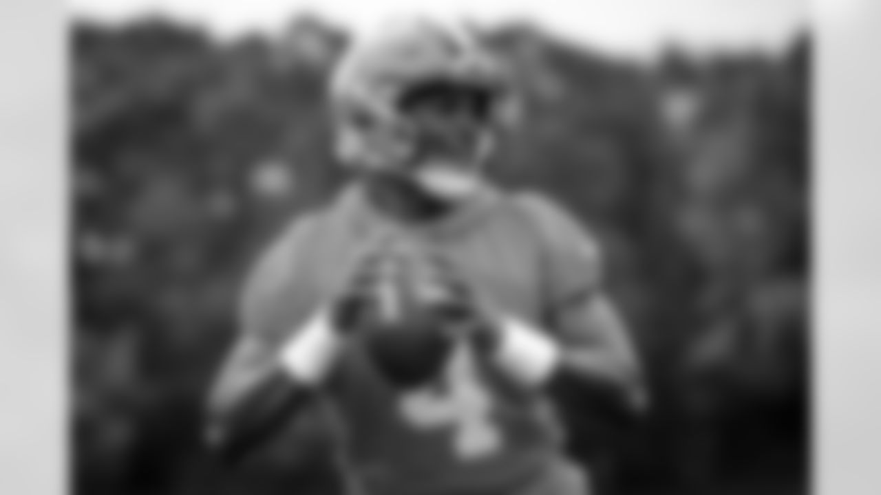Quarterback Deshaun Watson (4) during a field workout at CrossCountry Mortgage Campus on July 20, 2023.