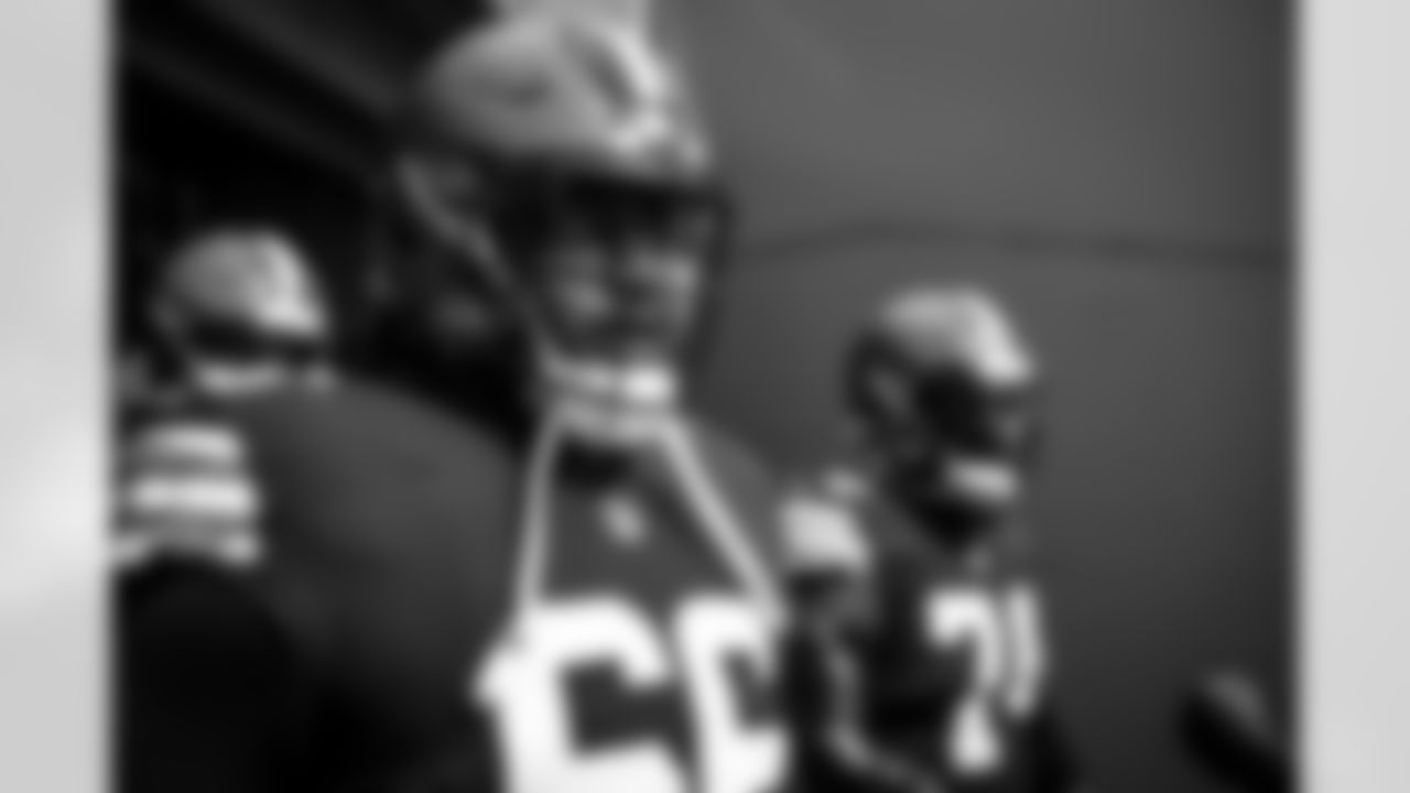 Offensive tackle James Hudson III (66) before a NFL football game between the Cleveland Browns and Miami Dolphins on November 13, 2022 at Hard Rock Stadium. The Browns lost 17-39.