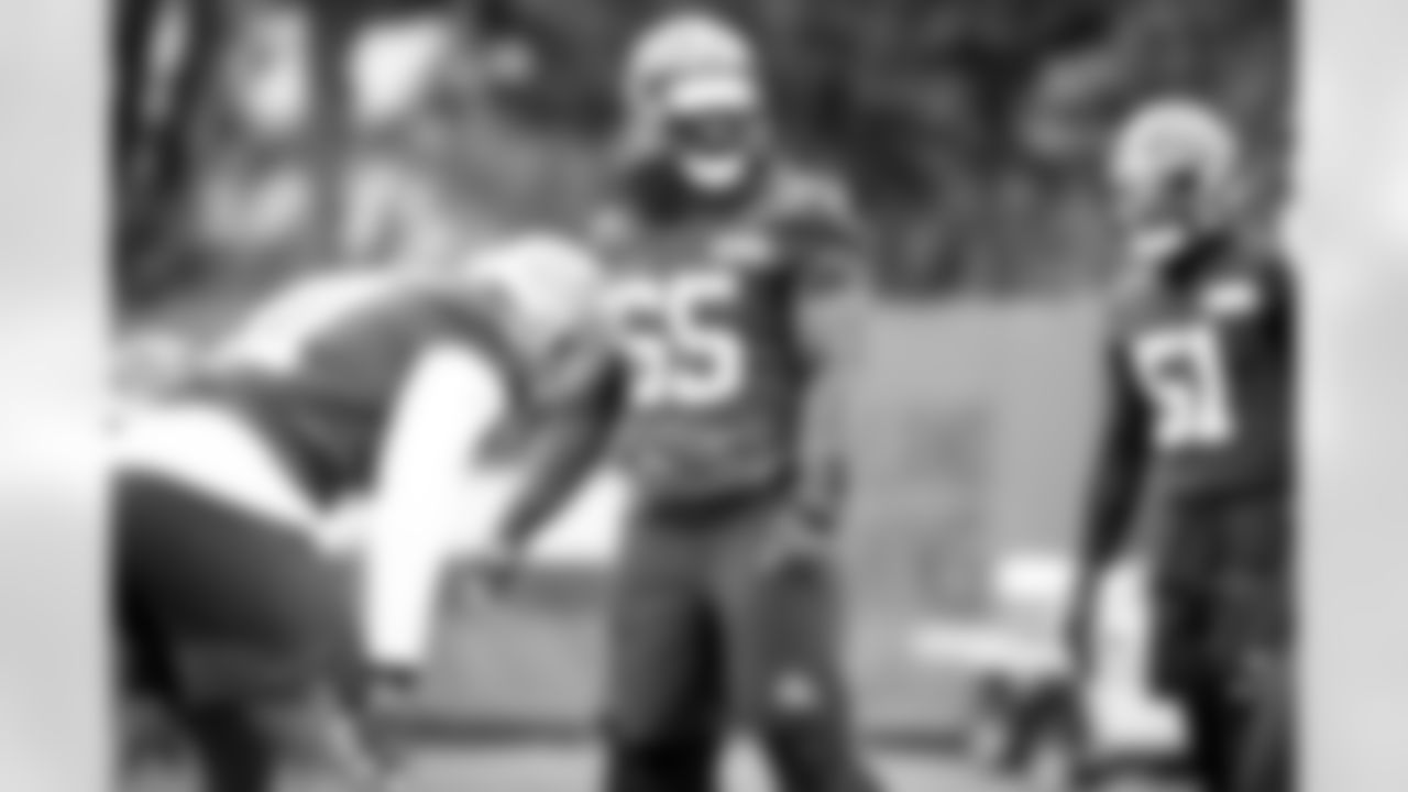 Defensive tackle Larry Ogunjobi (65) during practice on October 14, 2020