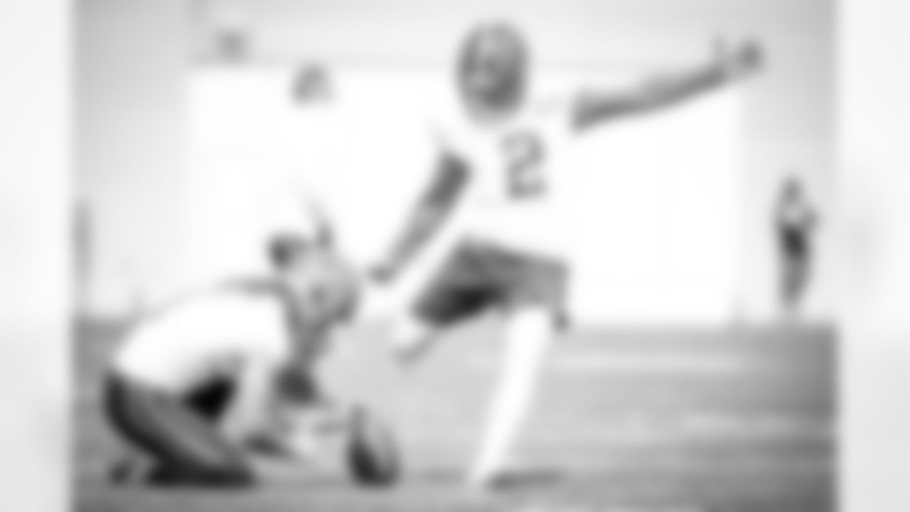 Kicker Cody Parkey (2) during practice on September 15, 2020