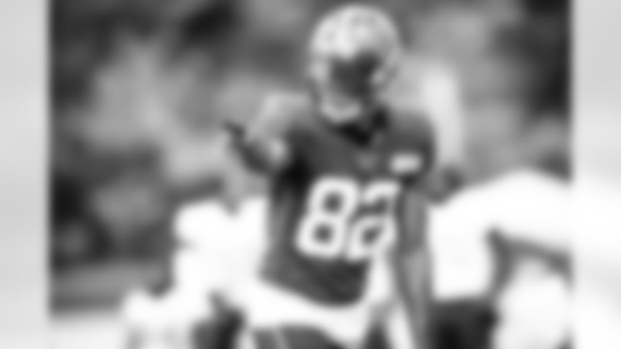 Wide receiver Rashard Higgins (82) during practice on August 24, 2020