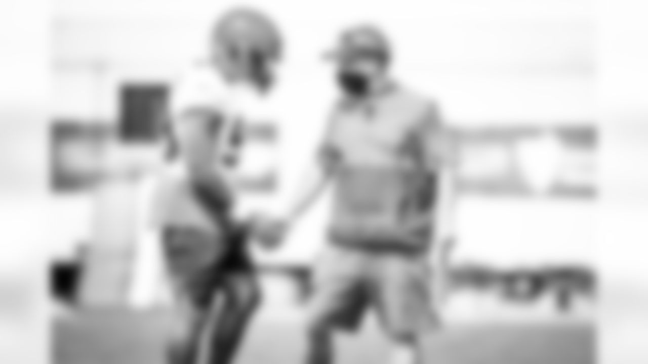 Linebacker Coach Jason Tarver during practice on September 15, 2020