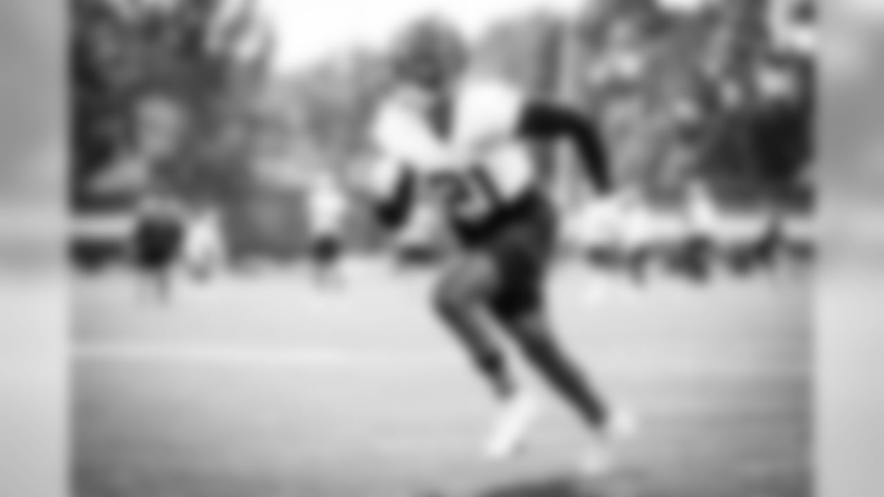 Cornerback Denzel Ward (21) during practice on August 14, 2020